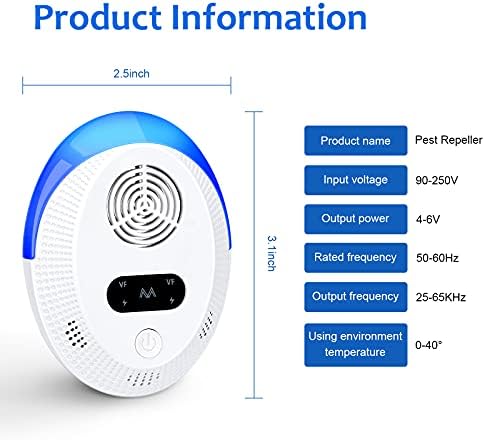Ultrasonic Pest Repeller 6 Packs, Indoor Pest Control, Ultrasonic Pest Repellent, Indoor Pest Control for Home,Kitchen, Office, Warehouse, Hotel - Image 7