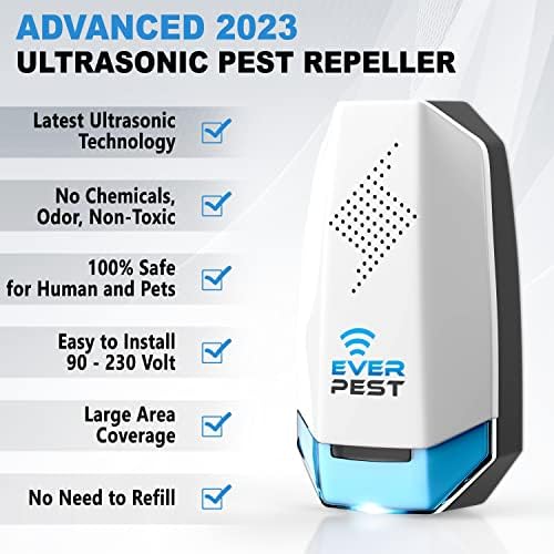 Ultrasonic Pest Repeller Plug in 2 Pack- Electronic Insect Control Defender - Roach Bed Bug Mouse Rodent Mosquito - Indoor Reject Repellent - for Cockroach Ants Mice Fly Rat Bedbug - Image 3