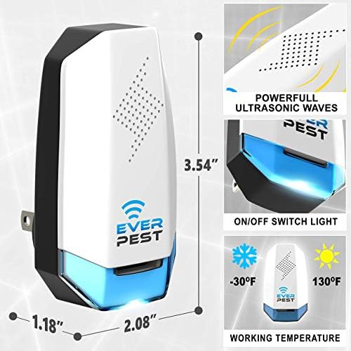 Ultrasonic Pest Repeller Plug in 2 Pack- Electronic Insect Control Defender - Roach Bed Bug Mouse Rodent Mosquito - Indoor Reject Repellent - for Cockroach Ants Mice Fly Rat Bedbug - Image 4