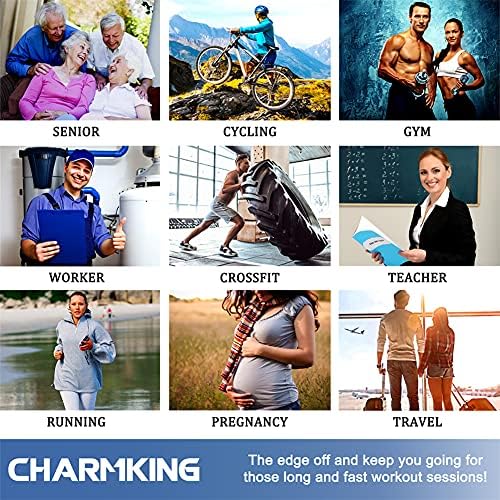 CHARMKING Compression Socks for Women & Men Circulation (3 Pairs) 15-20 mmHg is Best Support for Athletic Running Cycling - Image 5