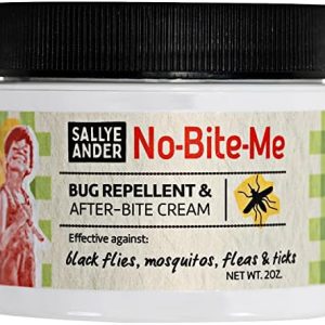 Sallye Ander "No-Bite-Me" All Natural Bug Repellent & Insect Repellent - Anti Itch Cream - Safe for Kids and Infants - Repels Mosquitoes, Fleas, and Ticks - 2 oz - Organic Bug Repellent for Skin