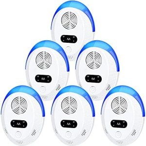 Ultrasonic Pest Repeller 6 Packs, Indoor Pest Control, Ultrasonic Pest Repellent, Indoor Pest Control for Home,Kitchen, Office, Warehouse, Hotel